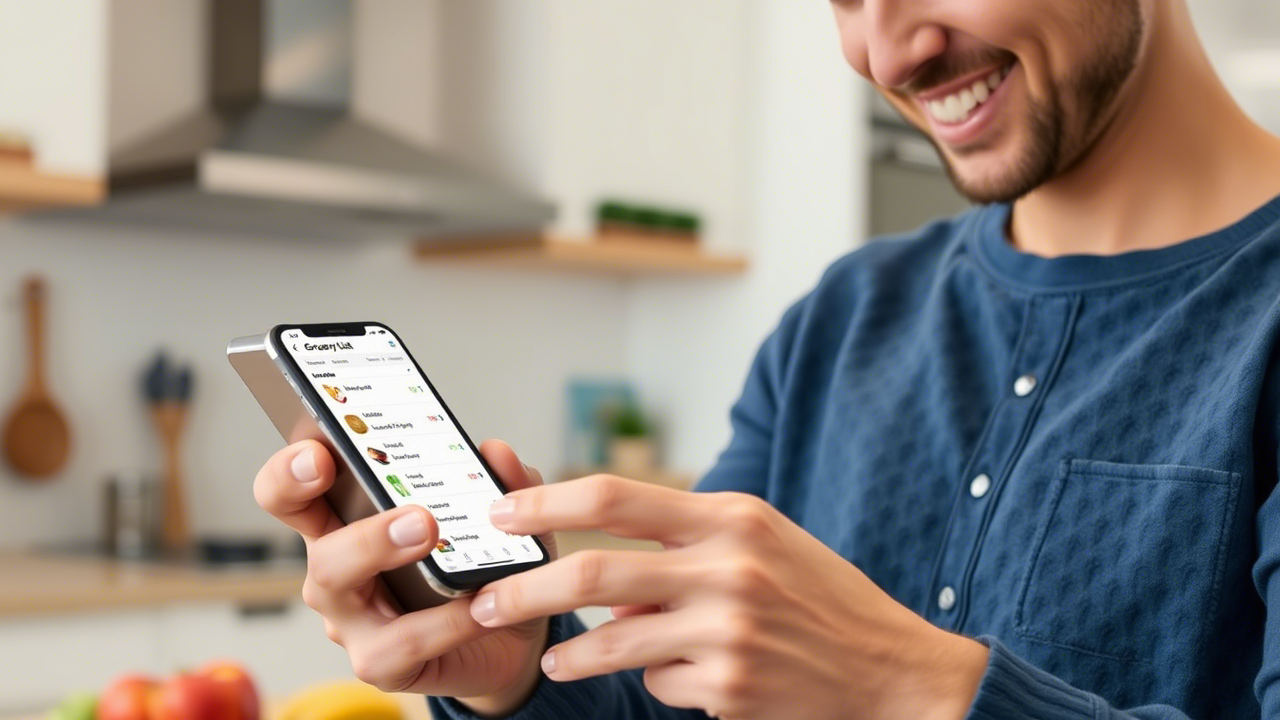 Usando IA para criar listas de compras inteligentes.